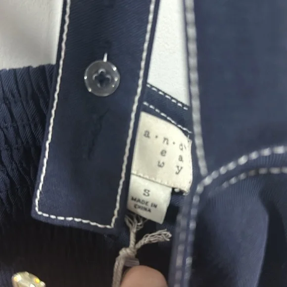 NWT A New Day Nautical Twist Tie Front Dress - Picture 9 of 13